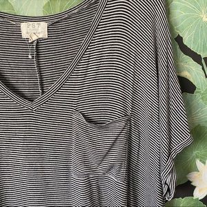 slouchy striped shirt